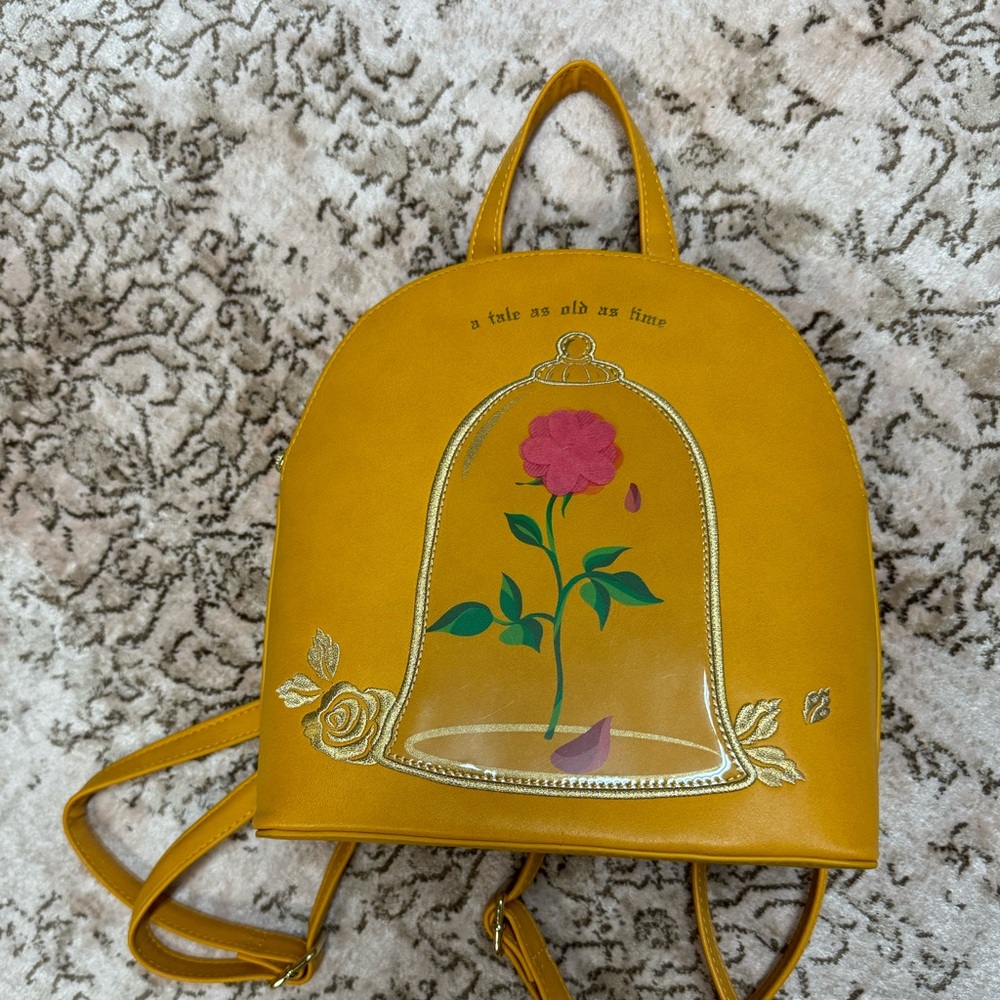 Beauty and the beast enchanted rose loungefly